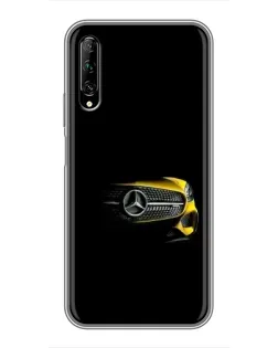 Чехол для Huawei Y7 Pro 2019 с картинкой «Mercedes — ретро стиль»