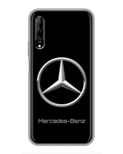 Чехол для Huawei Y7 Pro 2019 с картинкой «Mercedes Silver Logo»