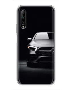 Чехол для Huawei Y7 Pro 2019 с картинкой «Свет фар Mercedes»