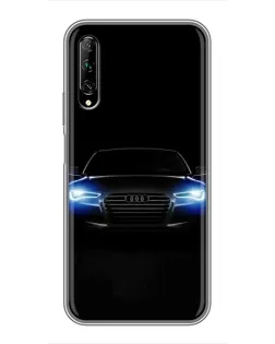 Чехол для Huawei Y7 Pro 2019 с картинкой «Audi в неоне» Чехол для Huawei Y7 Pro 2019 с картинкой «Audi в неоне»