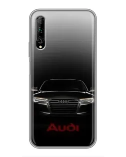Чехол для Huawei Y7 Pro 2019 с картинкой «Audi — градиентный контур» Чехол для Huawei Y7 Pro 2019 с картинкой «Audi — градиентный контур»