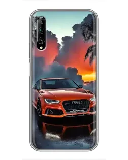 Чехол для Huawei Y7 Pro 2019 с картинкой «Audi — закат» Чехол для Huawei Y7 Pro 2019 с картинкой «Audi — закат»