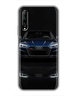 Чехол для Huawei Y7 Pro 2019 с картинкой «Audi — ночное отражение» Чехол для Huawei Y7 Pro 2019 с картинкой «Audi — ночное отражение»