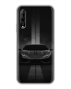Чехол для Huawei Y7 Pro 2019 с картинкой «Lamborghini симметрия дорог»