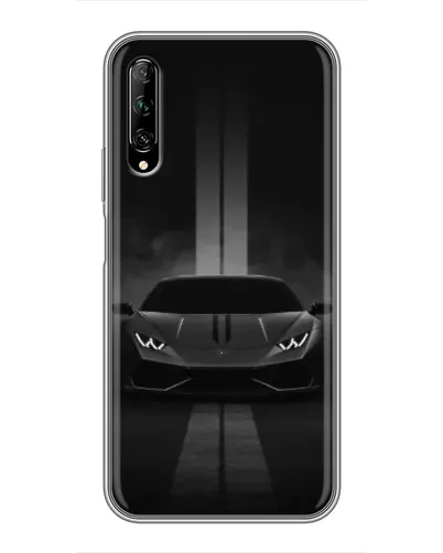 Чехол для Huawei Y7 Pro 2019 с картинкой «Lamborghini симметрия дорог»