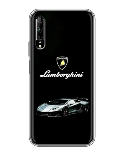 Чехол для Huawei Y7 Pro 2019 с картинкой «Логотип Lamborghini классика»