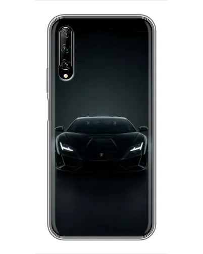 Чехол для Huawei Y7 Pro 2019 с картинкой «Черный Lamborghini Aventador»