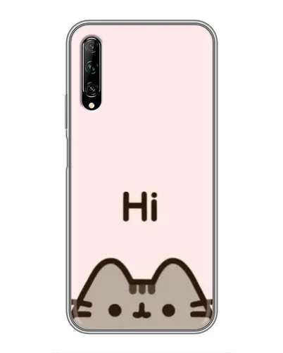 Чехол для Huawei Y7 Pro 2019 с картинкой «Пушин говорит Hi» Чехол для Huawei Y7 Pro 2019 с картинкой «Пушин говорит Hi»