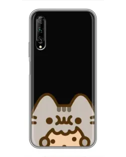 Чехол для Huawei Y7 Pro 2019 с картинкой «Пушин на черном»