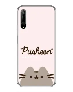 Чехол для Huawei Y7 Pro 2019 с картинкой «Pusheen логотип»