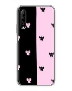 Чехол для Huawei Y7 Pro 2019 с картинкой «Контрастные банты»