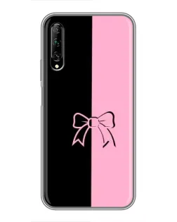 Чехол для Huawei Y7 Pro 2019 с картинкой «Половинки банта»