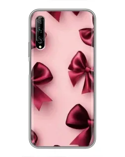 Чехол для Huawei Y7 Pro 2019 с картинкой «Бордовый атлас»