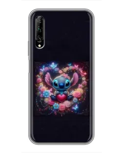 Чохол для Huawei Y7 Pro 2019 з картинкою «Stitch у квітах»
