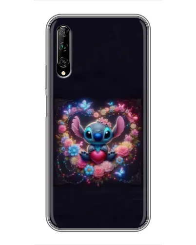 Чохол для Huawei Y7 Pro 2019 з картинкою «Stitch у квітах»
