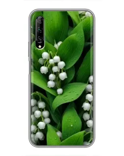 Чехол для Huawei Y7 Pro 2019 с картинкой «Ландыши в зелени»