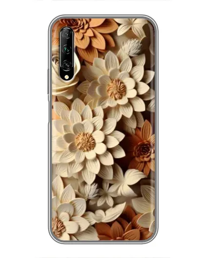 Чехол для Huawei Y7 Pro 2019 с картинкой «Бежевый флористический декор» Чехол для Huawei Y7 Pro 2019 с картинкой «Бежевый флористический декор»