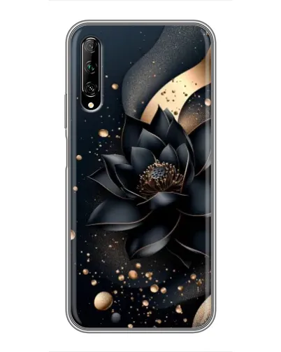 Чехол для Huawei Y7 Pro 2019 с картинкой «Черный лотос» Чехол для Huawei Y7 Pro 2019 с картинкой «Черный лотос»