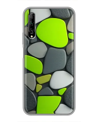 Чехол для Huawei Y7 Pro 2019 с картинкой «Яркая неоновая галька»
