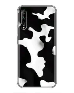 Чехол для Huawei Y7 Pro 2019 с картинкой «Черно-белое пятно»