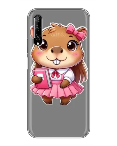 Чехол для Huawei Y7 Pro 2019 с картинкой «Девочка капибара»