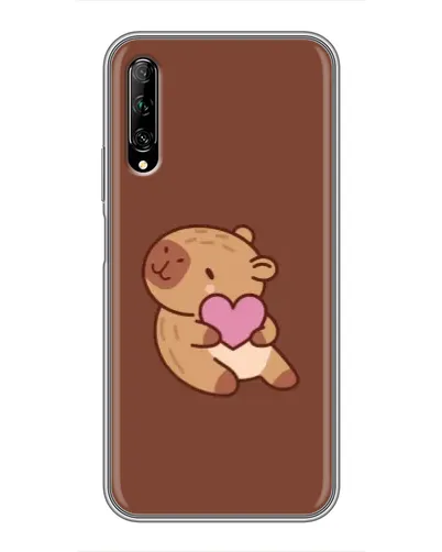 Чехол для Huawei Y7 Pro 2019 с картинкой «Капибара с сердцем»