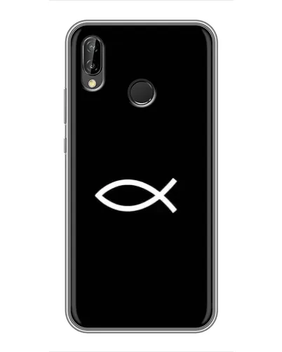 Чехол для Huawei Y7 2019 с картинкой «Символ рыбы Jesus» Чехол для Huawei Y7 2019 с картинкой «Символ рыбы Jesus»