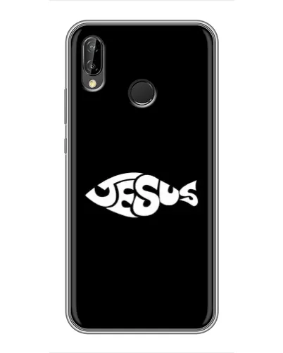 Чехол для Huawei Y7 2019 с картинкой «Рыба Jesus» Чехол для Huawei Y7 2019 с картинкой «Рыба Jesus»