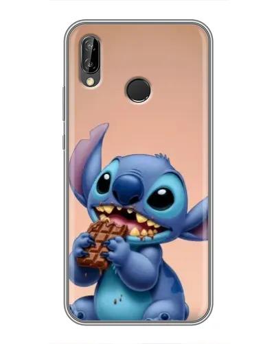 Чехол для Huawei Y7 2019 с картинкой «Стич ест шоколад»