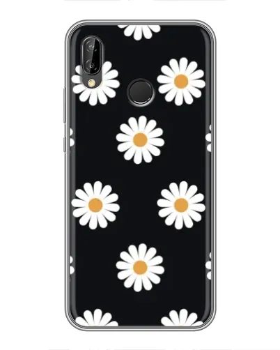 Чехол для Huawei Y7 2019 с картинкой «Ромашки на черном» Чехол для Huawei Y7 2019 с картинкой «Ромашки на черном»