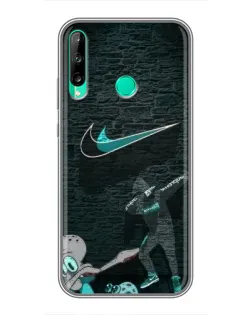 Чехол для Huawei Y7p (2020) с картинкой «Спортивный арт Nike»