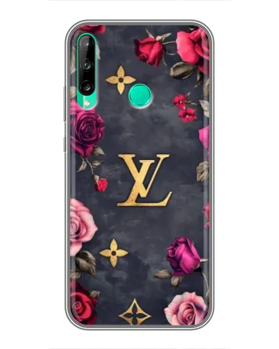 Чехол для Huawei Y7p (2020) с картинкой «Цветочный Louis Vuitton»