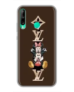 Чехол для Huawei Y7p (2020) с картинкой «LV и Микки Маус»