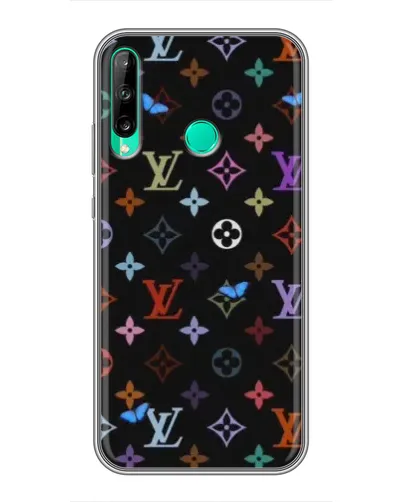 Чехол для Huawei Y7p (2020) с картинкой «Цветная монограмма LV»