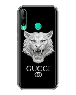 Чехол для Huawei Y7p (2020) с картинкой «Gucci — серебряный лев» Чехол для Huawei Y7p (2020) с картинкой «Gucci — серебряный лев»