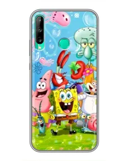Чохол для Huawei Y7p (2020) з картинкою «Губка Боб та друзі»