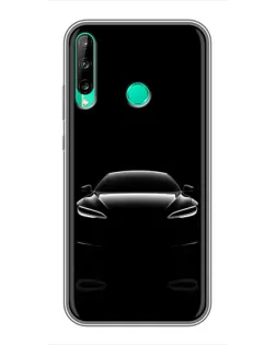 Чехол для Huawei Y7p (2020) с картинкой «Силуэт Tesla Night»