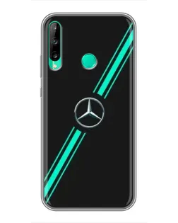 Чохол для Huawei Y7p (2020) з картинкою «Спортивні лінії Mercedes»