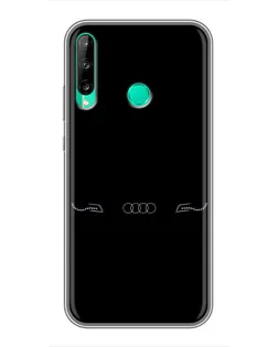 Чехол для Huawei Y7p (2020) с картинкой «Audi — световой подпись»