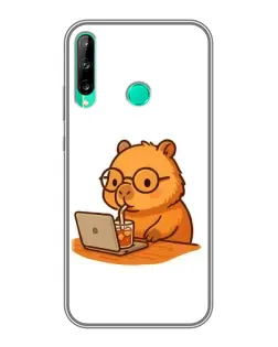 Чохол для Huawei Y7p (2020) з картинкою «Капібара з ноутбуком» Чохол для Huawei Y7p (2020) з картинкою «Капібара з ноутбуком»