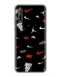 Чехол для Huawei P Smart S / Y8p (2020) с картинкой «Nike Mix Pattern»