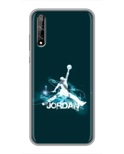 Чехол для Huawei P Smart S / Y8p (2020) с картинкой «Jordan Blue Fire»