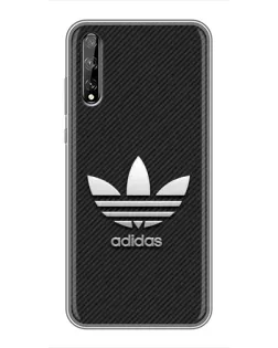 Чохол для Huawei P Smart S / Y8p (2020) з картинкою «Adidas Карбонова текстура»