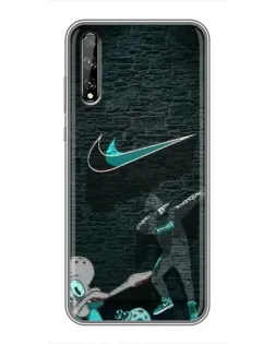 Чехол для Huawei P Smart S / Y8p (2020) с картинкой «Спортивный арт Nike»