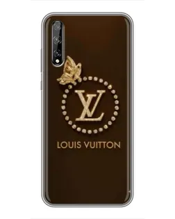 Чехол для Huawei P Smart S / Y8p (2020) с картинкой «LV — золотая печать»