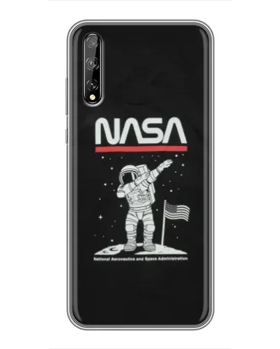 Чехол для Huawei P Smart S / Y8p (2020) с картинкой «NASA — шагаем по Луне» Чехол для Huawei P Smart S / Y8p (2020) с картинкой «NASA — шагаем по Луне»