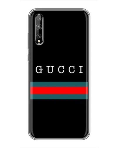 Чехол для Huawei P Smart S / Y8p (2020) с картинкой «Gucci — красный пояс»