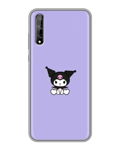 Чехол для Huawei P Smart S / Y8p (2020) с картинкой «Kuromi — фиолетовый минимализм»