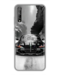 Чехол для Huawei P Smart S / Y8p (2020) с картинкой «BMW — акварельный дрифт»