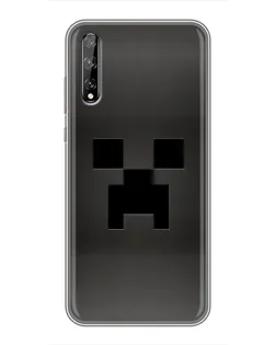Чехол для Huawei P Smart S / Y8p (2020) с картинкой «Черный крипер градиент»
